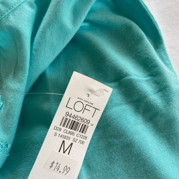 Ann Taylor Loft Cami Tank Top Turquoise (blue) Size Medium - Picture 5 of 7